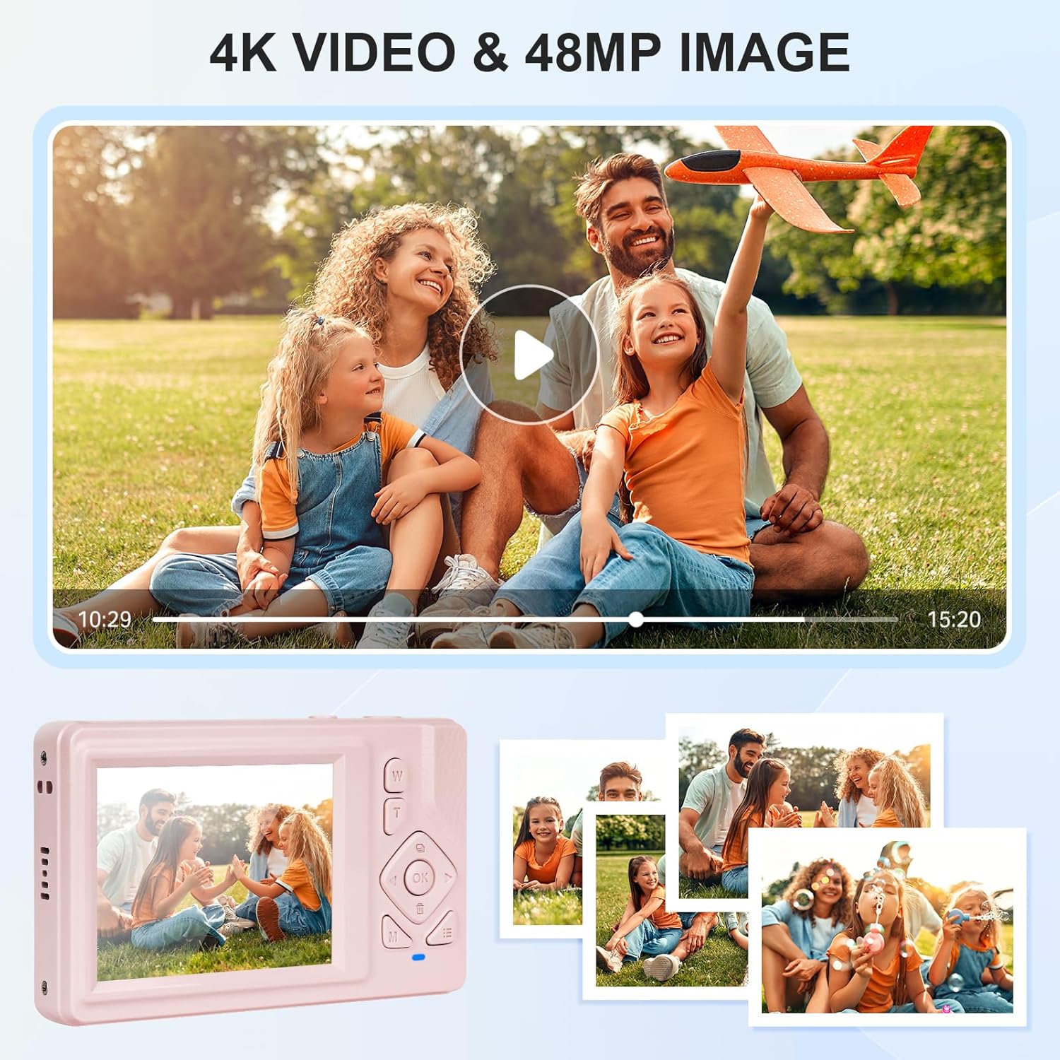4K UHD 48 MP ZOOM 18x HERBYD CD-W8 ANTI-SHOCK DIGITAL CAMERA Packaging status original