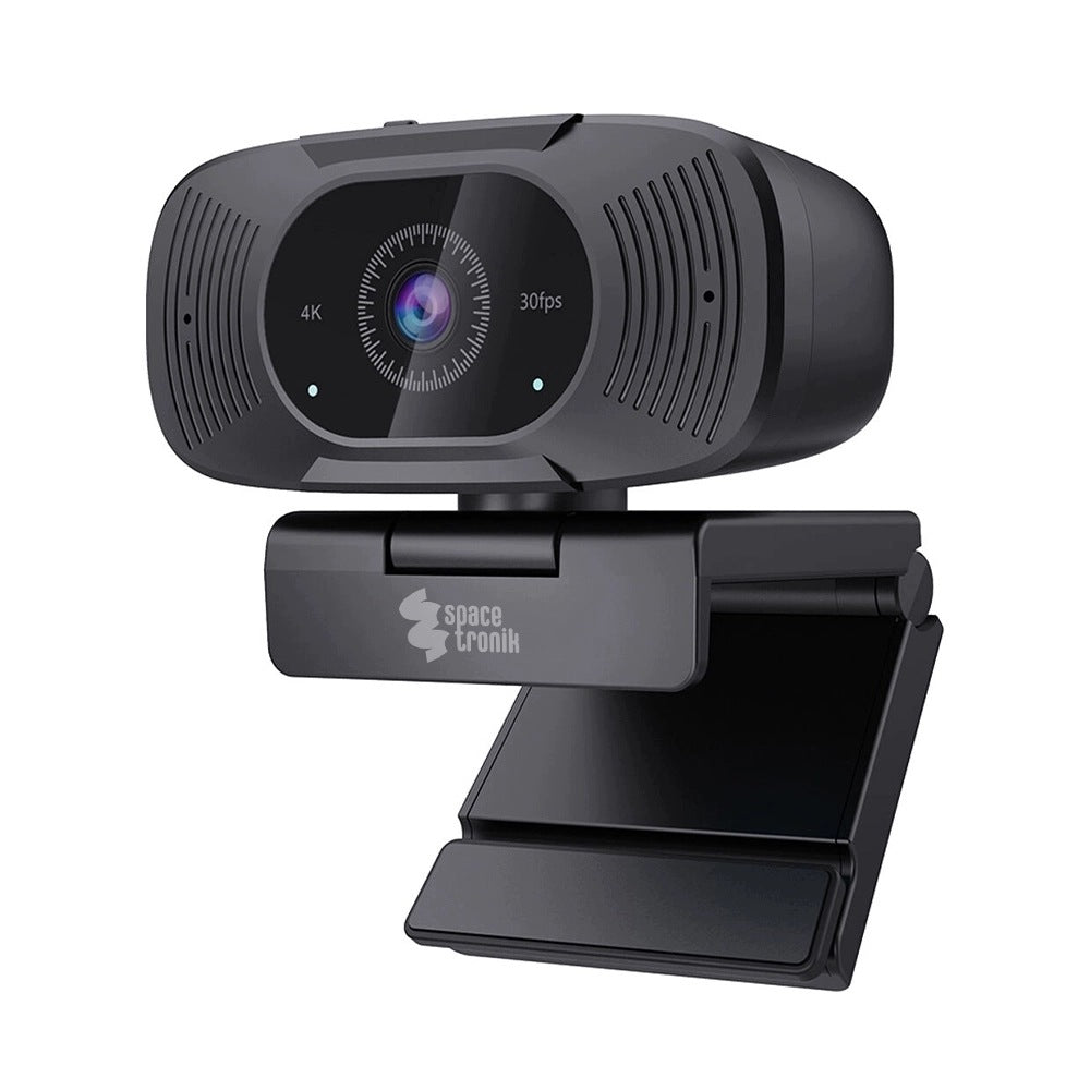 4K UHD 8MP Webcam with 92° USB-C MICROPHONE + Spacetronik Cover