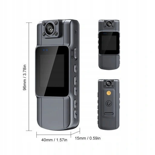 4K UHD Mini Body Camera With 150°D7 Width Audio And Video Recording Brand no brand