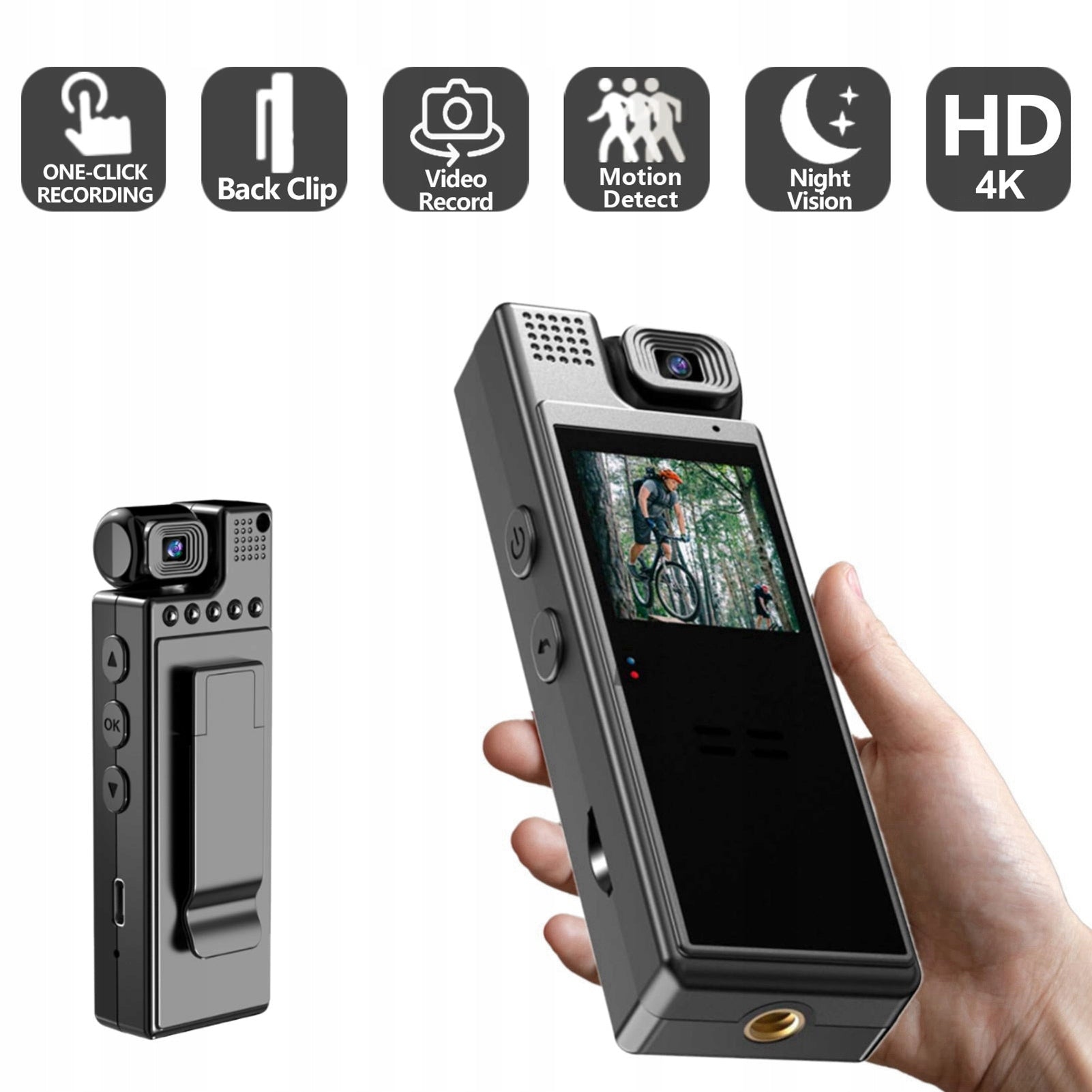 4K UHD camera with 180° audio and video recording 6 9G rotating lens Model 9131OUSU