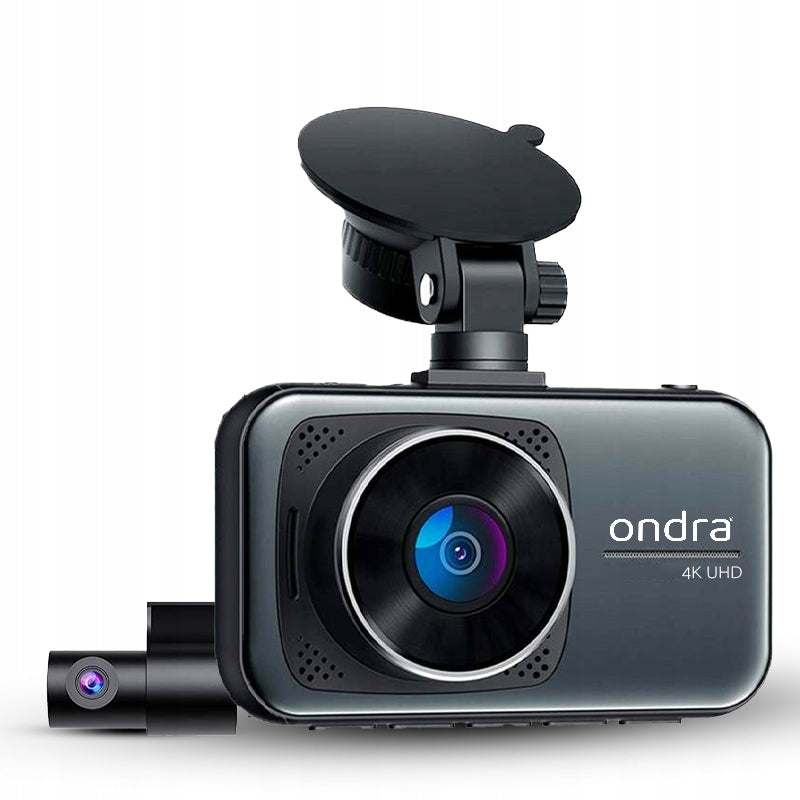 4K VIDEO RECORDER 4K UHD DASH CAM FRONT REAR POLISH GPS MENU Packaging status original