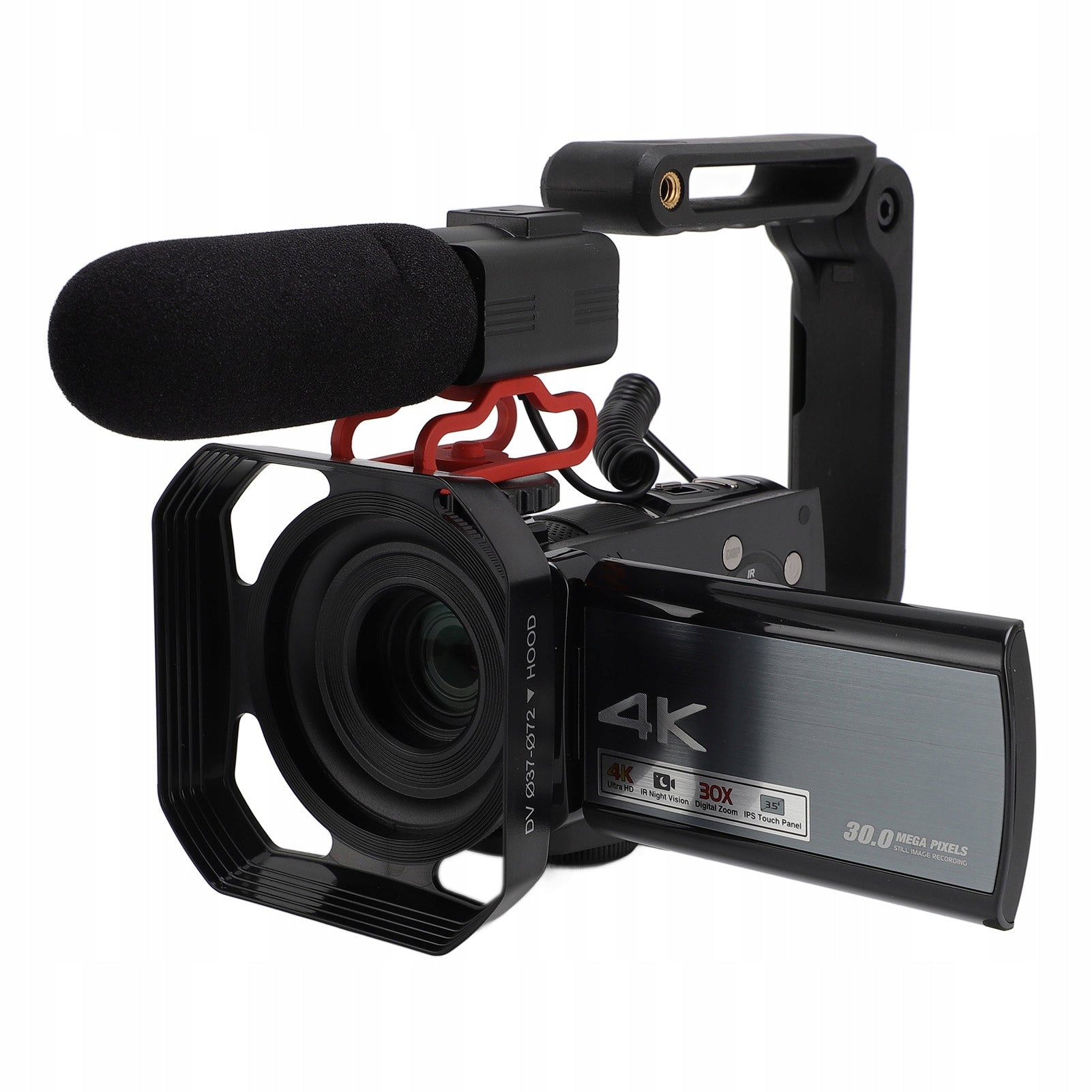 4K Video Camera Video camera with 3,5 inch IPS Q4 touch screen