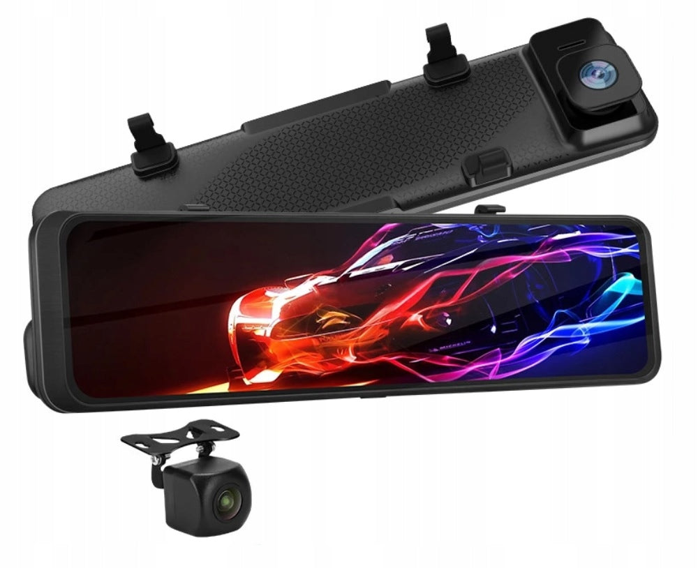 4K Video Recorder Camera with Reversing Camera 12 Inch WIFI GPS APP Brand Fastcam