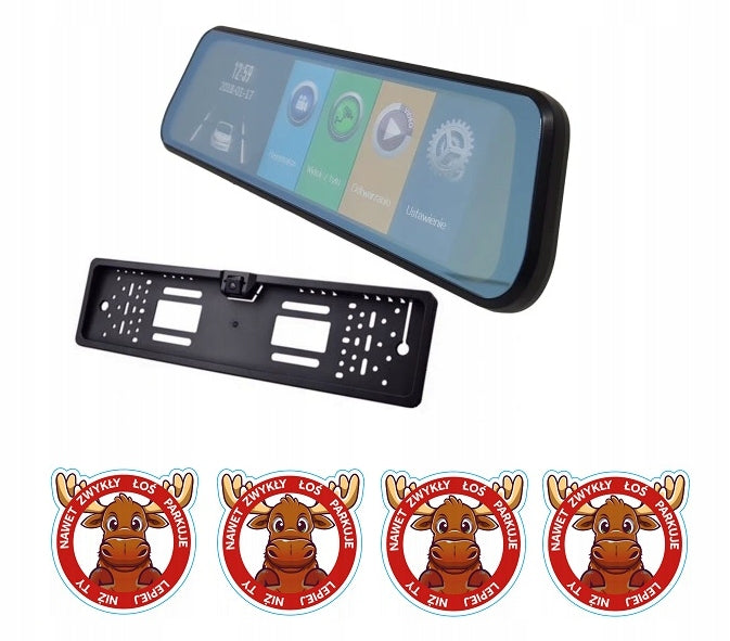 4K Video Recorder with FHD 10 Inch Touch Reversing Camera