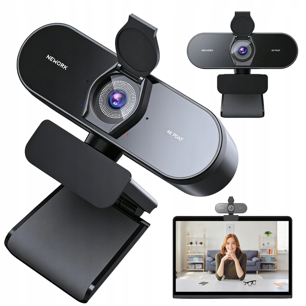 4K WEBCAM FOR COMPUTER AUTOFOCUS PDAF+CDAF Privacy Protection