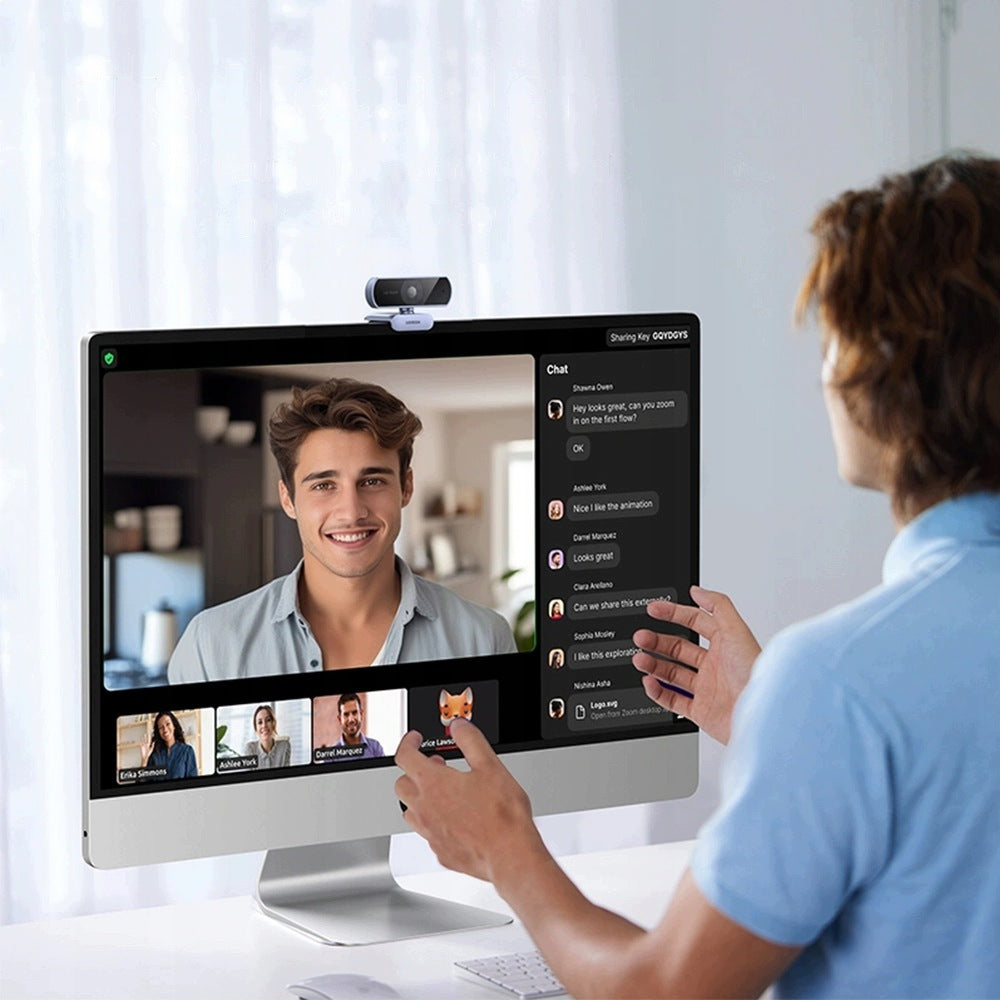4K WEBCAM WITH MICROPHONES FOR CLEAR AUDIO IN CONFERENCES Manufacturer code V11