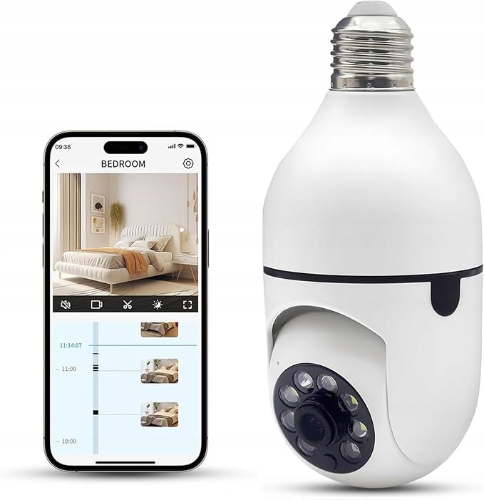 4K WIFI CAMERA ROTATING WIRELESS IP INDOOR MONITORING