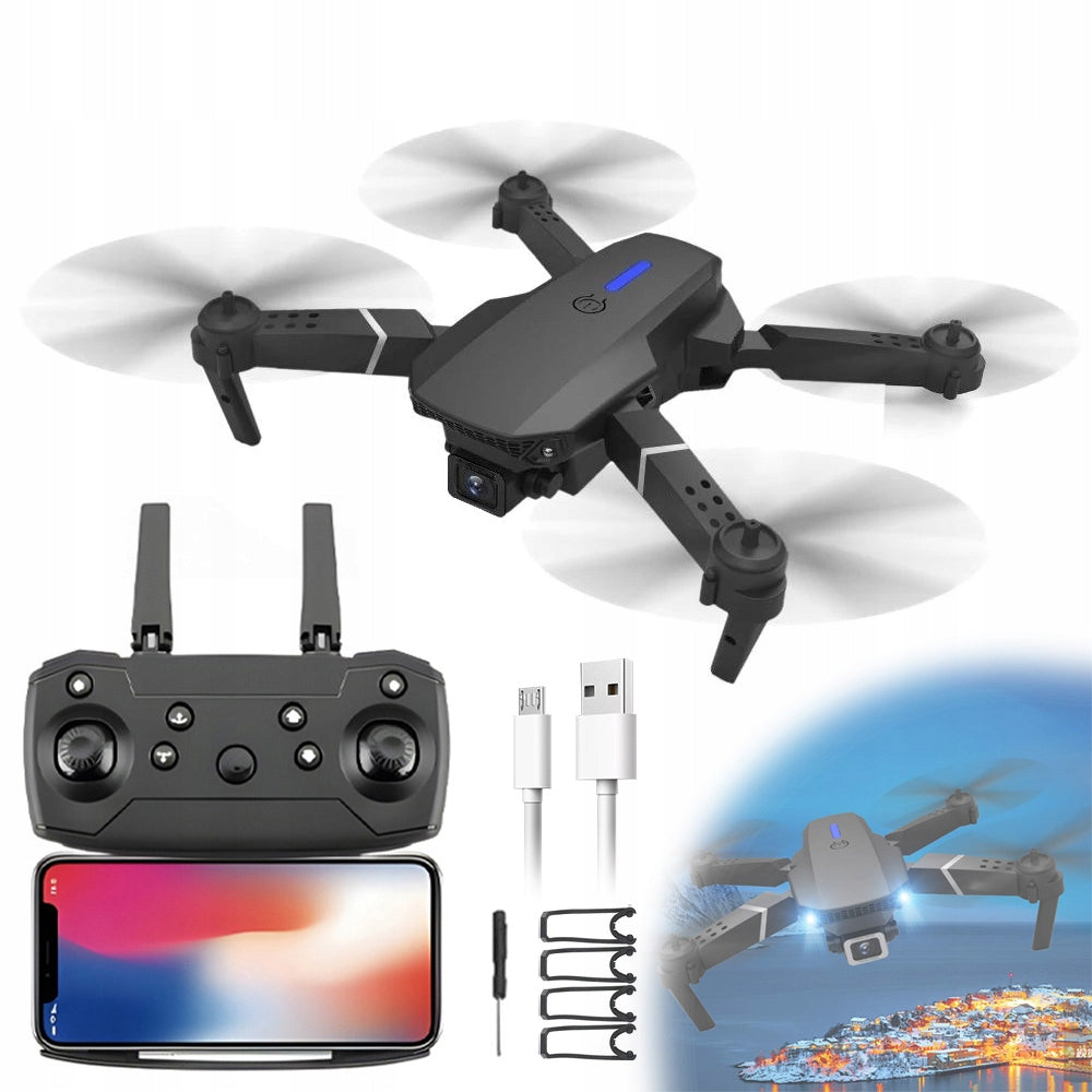 4K WIFI FPV DRONE WITH HOVER FUNCTION - MOTION TRACKING, 1 BUTTON RETURN