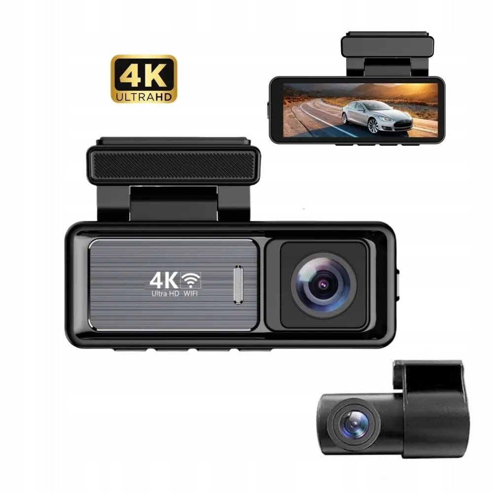4K WIFI GPS G-sensor Video Reservestartor M6 Car Camera with Rear Camera Manufacturer code M6/1