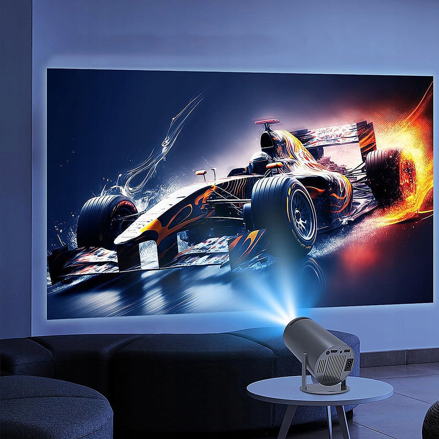 4K WIFI PROJECTOR ANDROID 11.0 MINI BLACK FOR HOME THEATER BT5.0 1280*720P Brand no brand