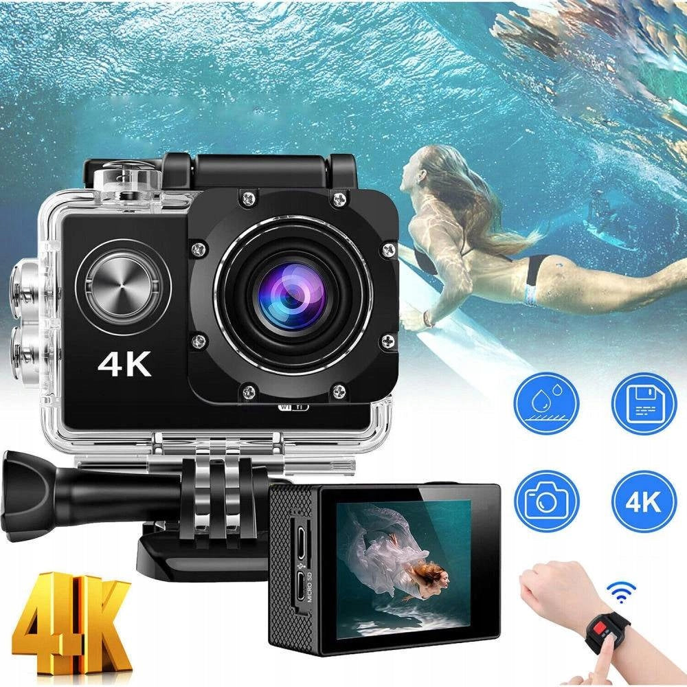 4K WIFI SPORTS CAMERA UNDERWATER WATERPROOF CAMERA