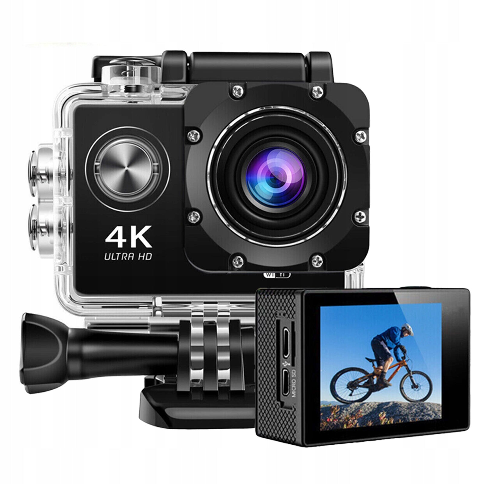 4K WIFI SPORTS CAMERA UNDERWATER WATERPROOF CAMERA