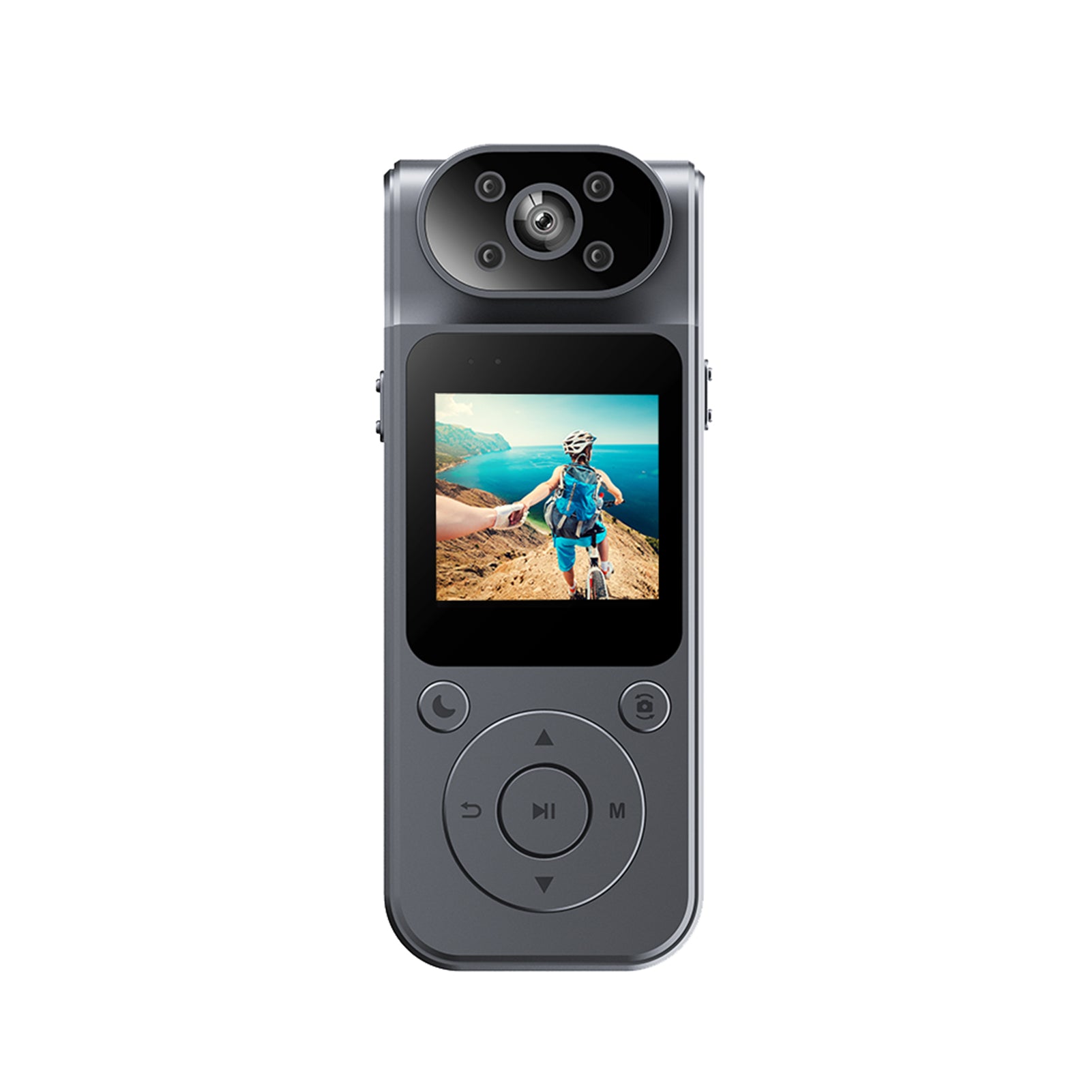 4K Wearable Camera Audio Video Recording 180° UU Rotary Lens Model 6599YIRB
