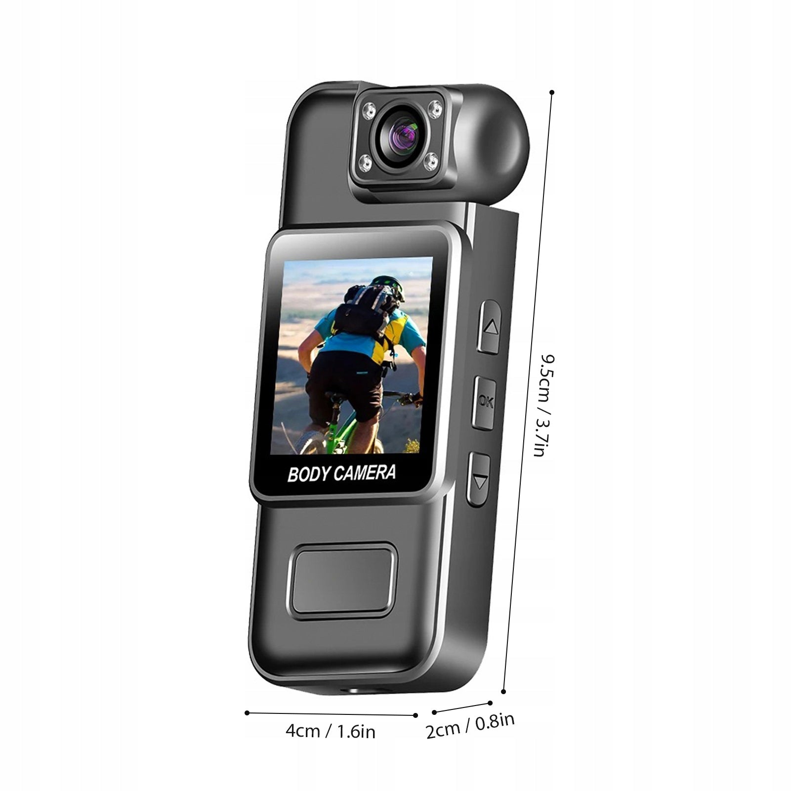 4K Wi -Fi Camera with Audio and Video Recording OH Wearable Camera Model 1548WBMO
