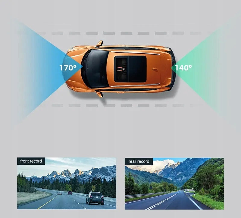 4K car camera with rear camera, WIFI, GPS Park mode. Manufacturer code Yantop Group