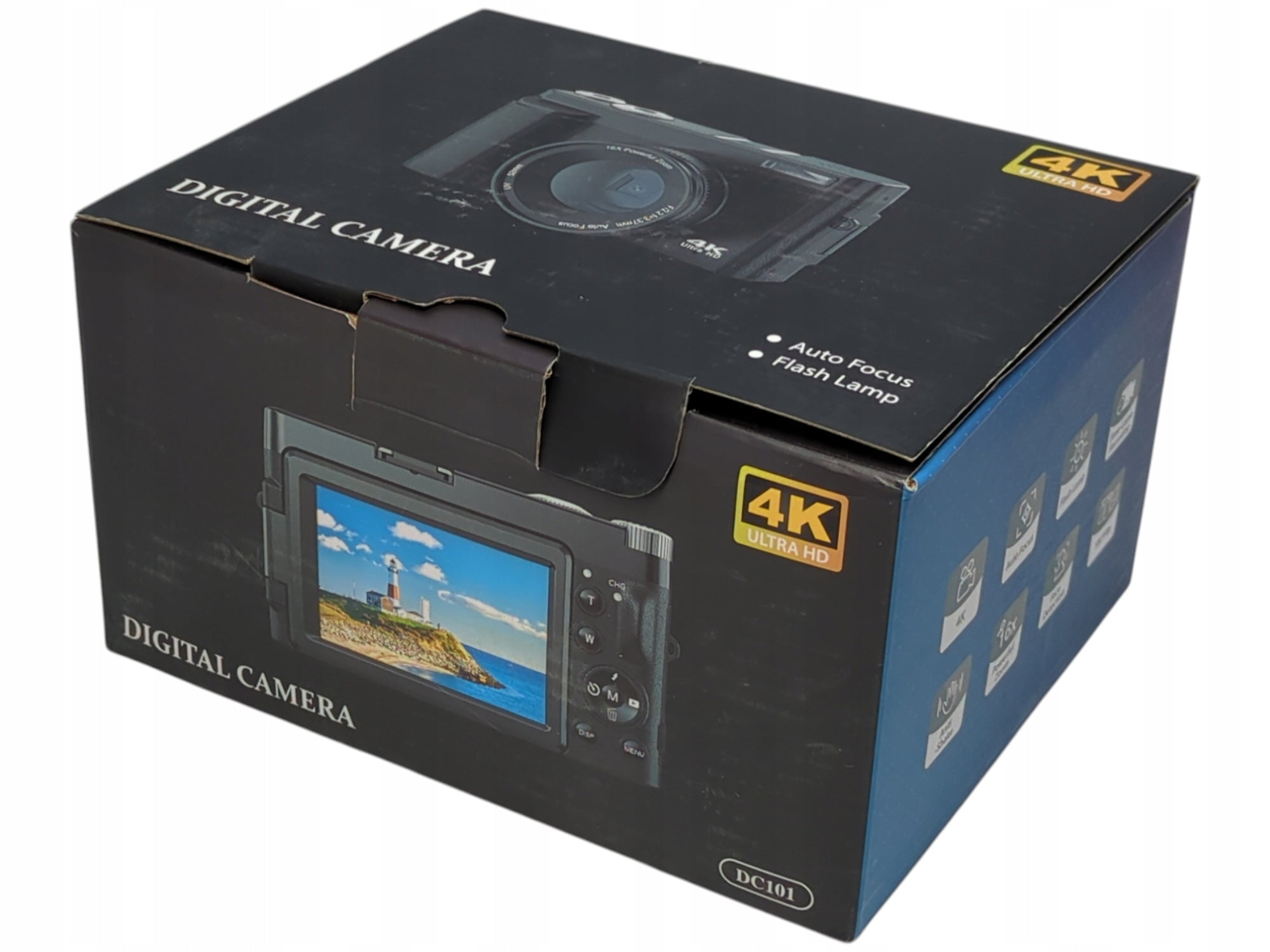 4K digital camera, 48 MP, autofocus DC101 with 180° screen, 16x digital zoom Brand no brand