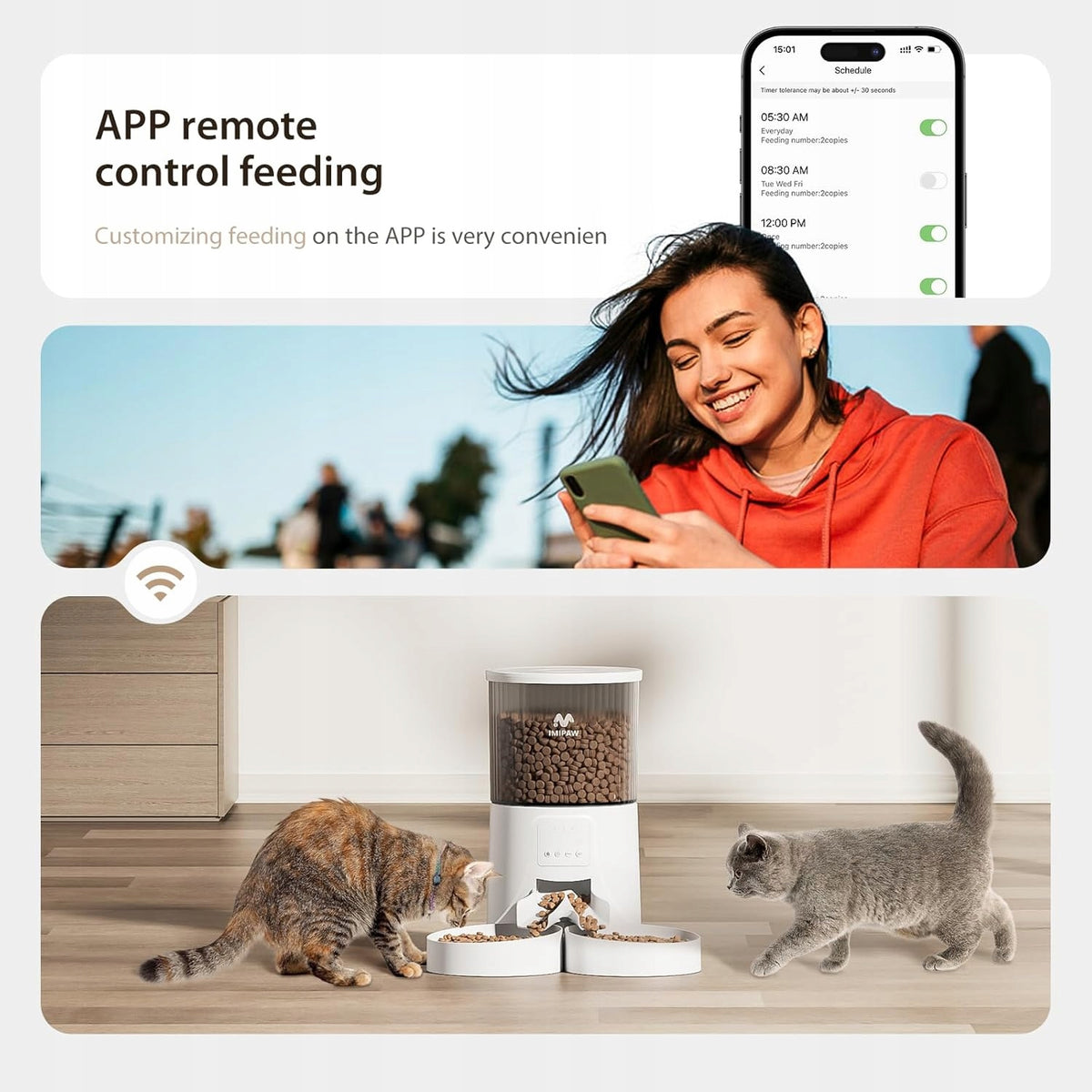 4L WIFI AUTOMATIC FEEDER FOR 2 ANIMALS WITH APP Manufacturer code 5905874721141