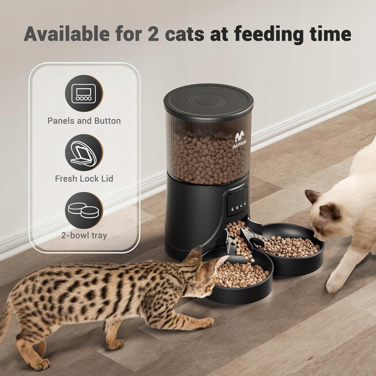 4L WIFI AUTOMATIC FEEDER FOR 2 CATS WITH APP Packaging status original