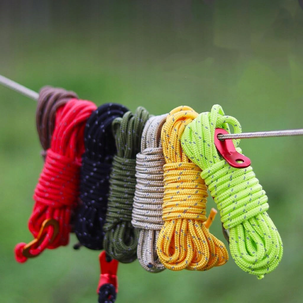 4MM REFLECTIVE TENT ROPE WITH 4M ALUMINUM DISC