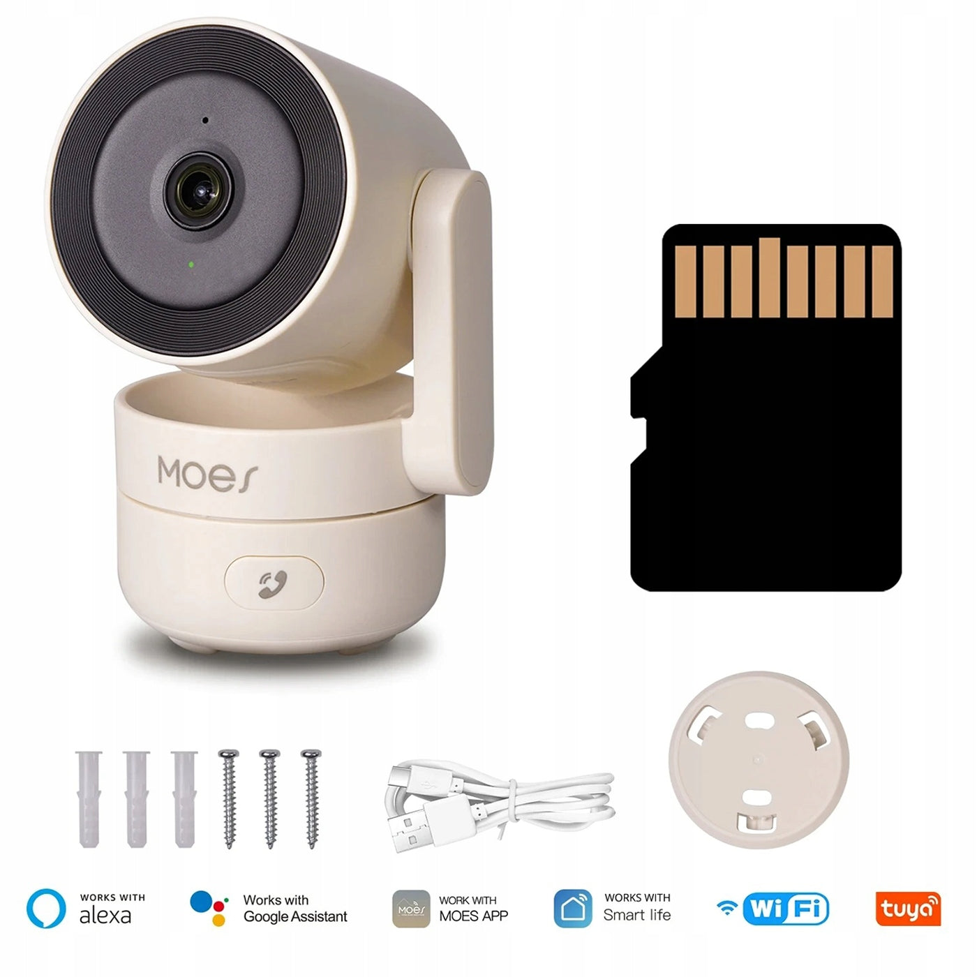 4MP 360 Degree WiFi Camera Smart Home 64G Pan/Tilt Nanny Motion Detection