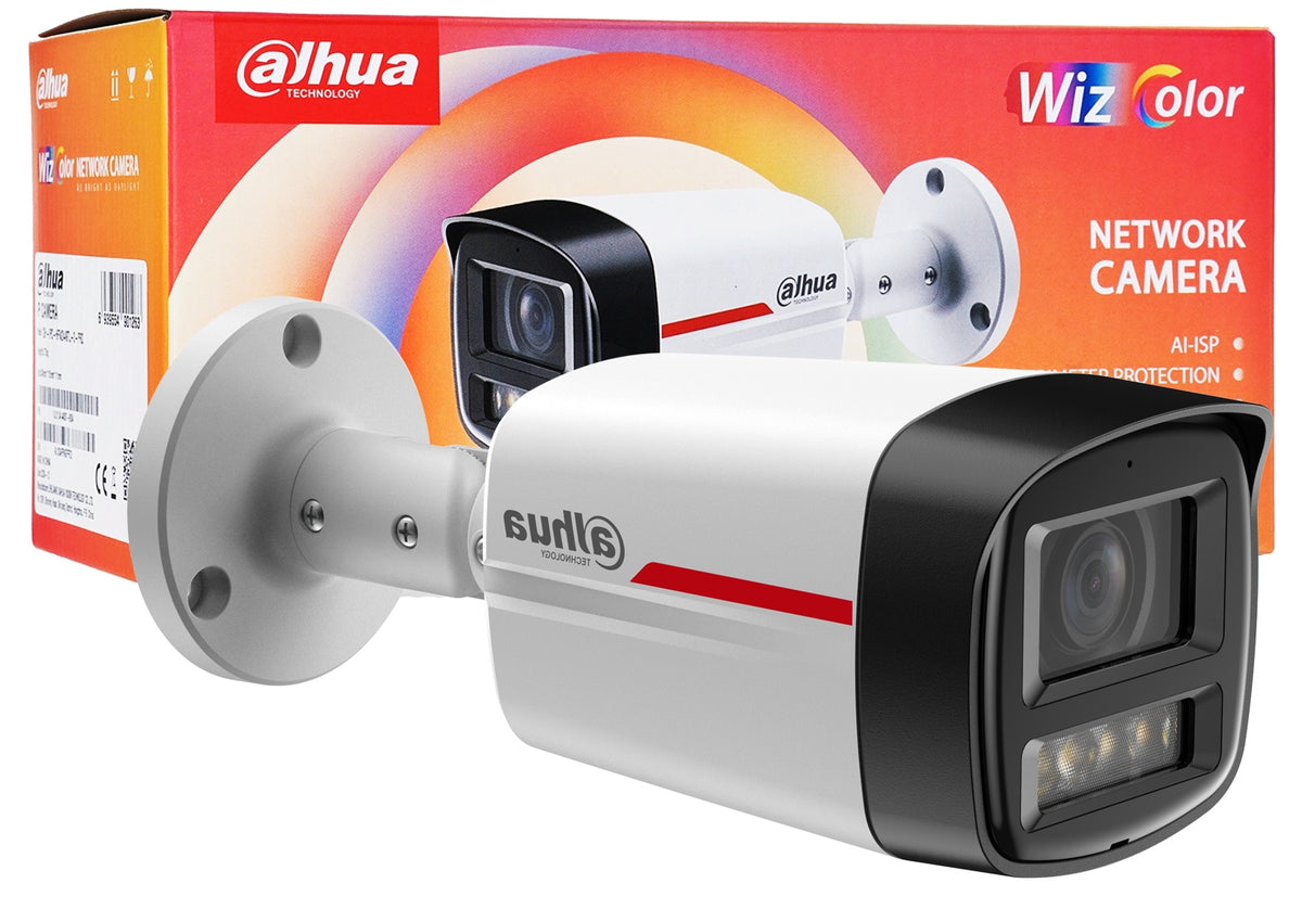 4MP IP Camera Dahua IPC-HFW2449TL-S-LED-PRO WizColor 2.8mm Full Color 24/7 PoE