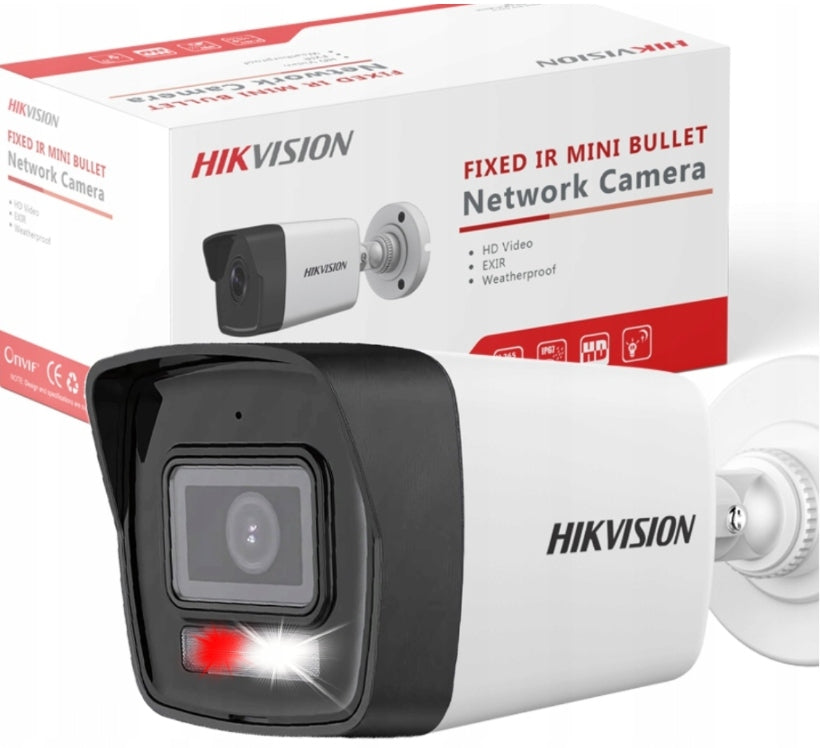 4MPX PoE IP Camera Wide Angle 2.8mm HIKVISION Outdoor DS-2CD1041G2-LIU