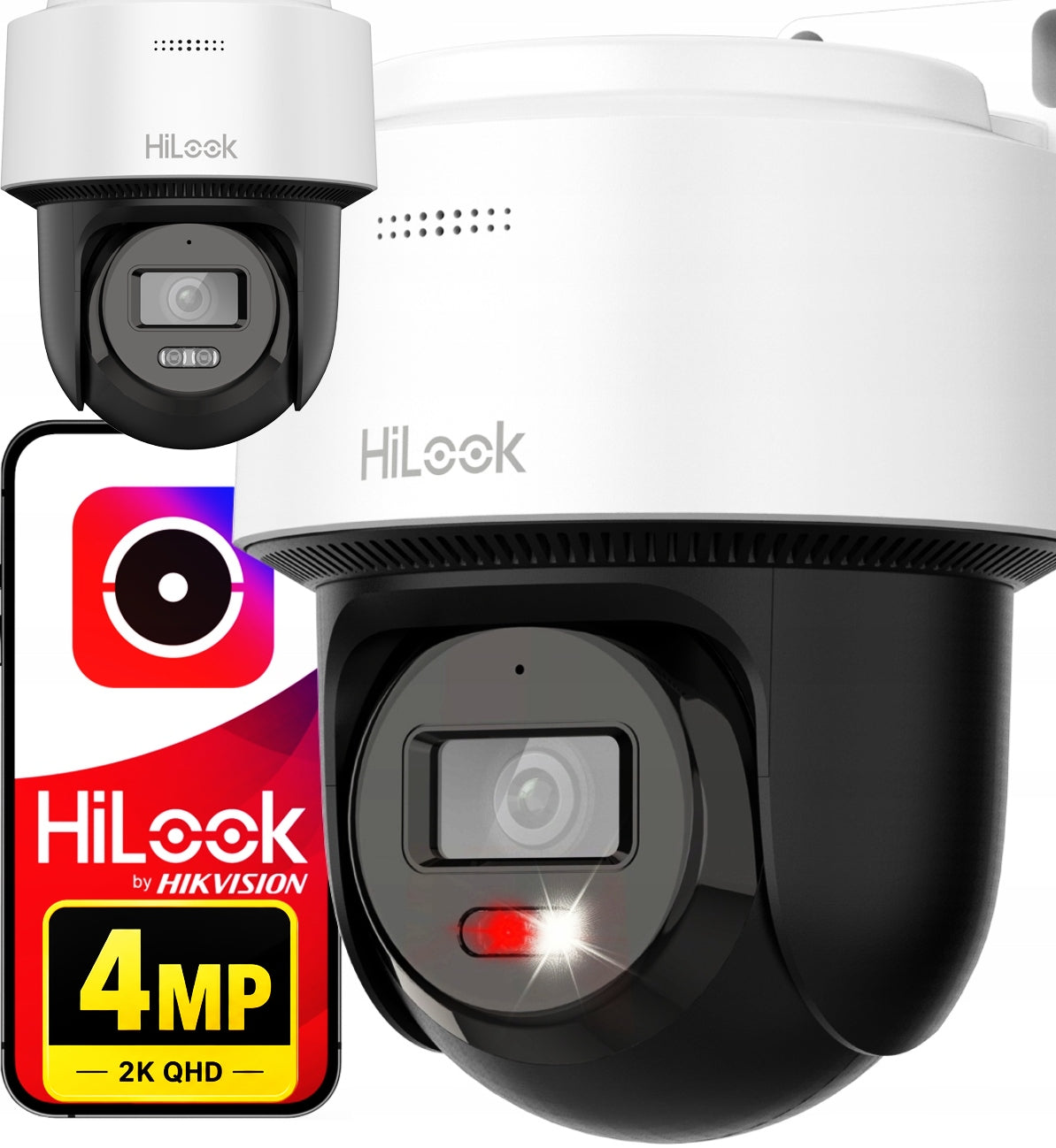 4MPX QHD HiLook by Hikvision Microphone Speaker SD Slot