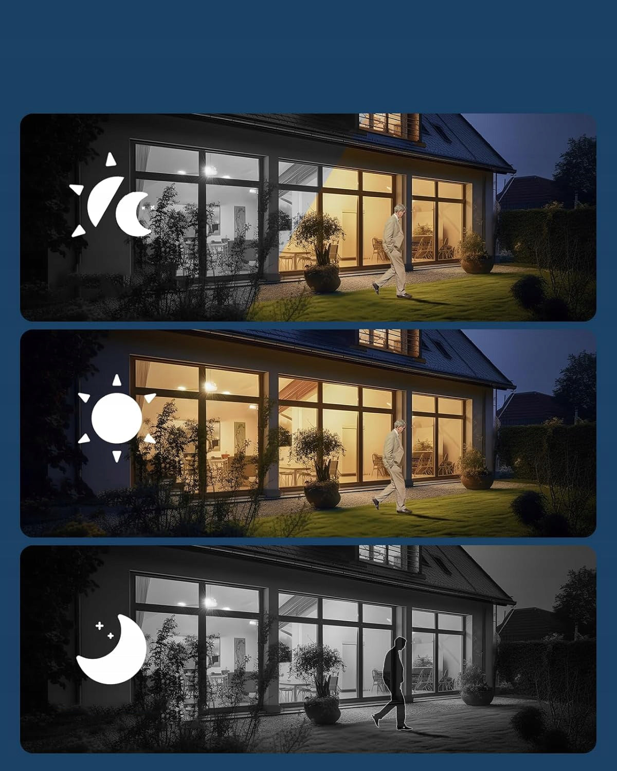 4MPX Solar WiFi Security Cameras Wireless Outdoor 360° PTZ Brand ieGeek