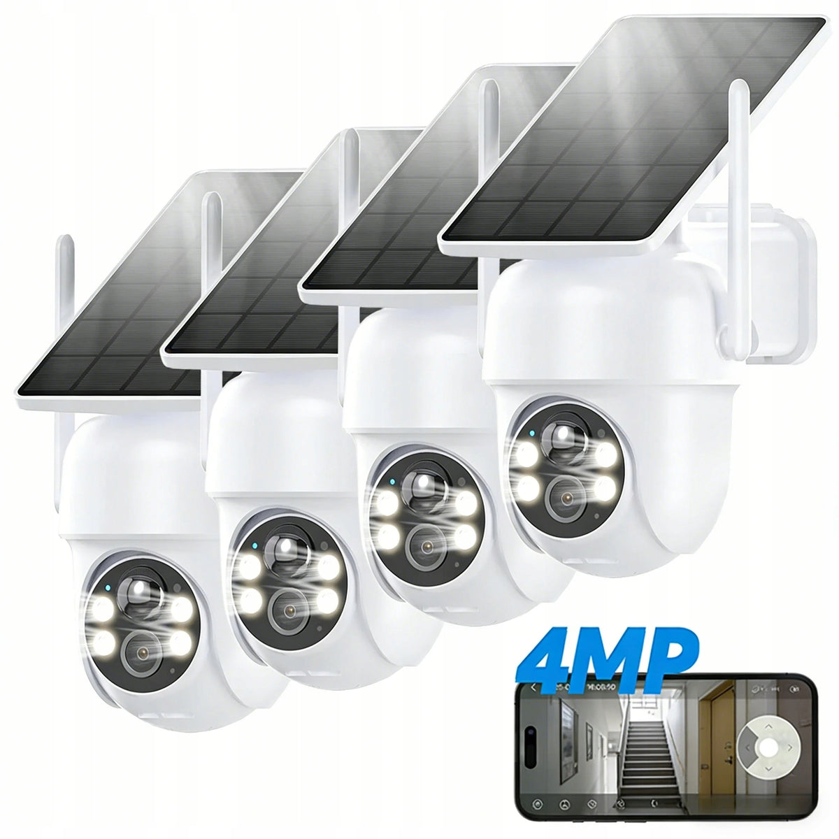 4MPX Wireless Battery Operated WiFi Camera For 360° Outdoor Surveillance