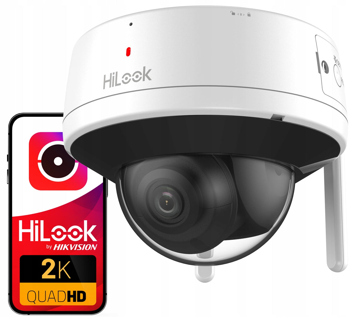 4MPx IPC-D140HA-D/W(W) HiLook by Hikvision Microphone Card 64GB Packaging status original