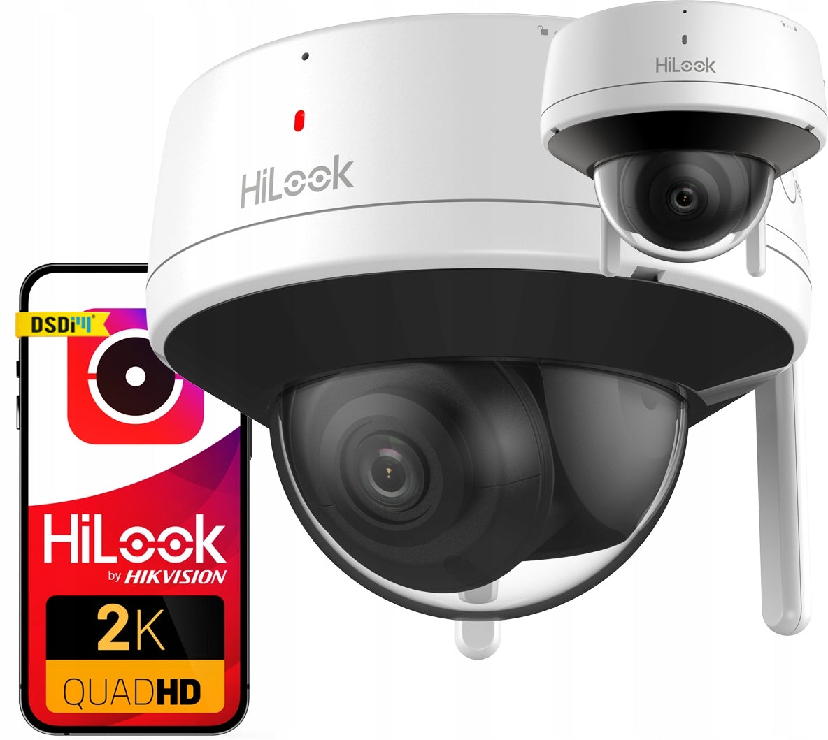 4MPx IPC-D140HA-D/W(W) HiLook by Hikvision Microphone Speaker