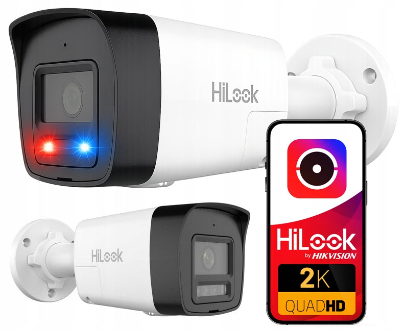 4MPx Outdoor HiLook IP Camera by Hikvision IPC-B140HAP-LUF/SL LED Audio