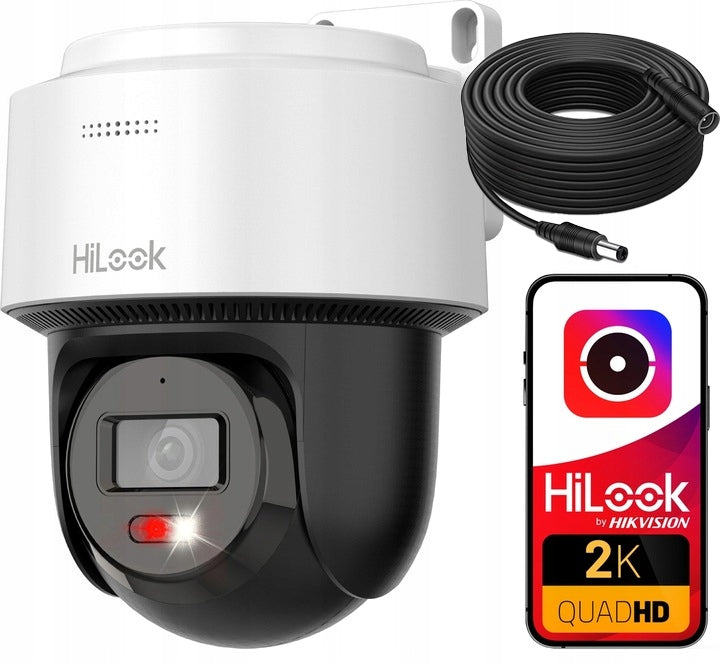 4MPx PoE HiLook by Hikvision Hybrid Light + 10m Cable