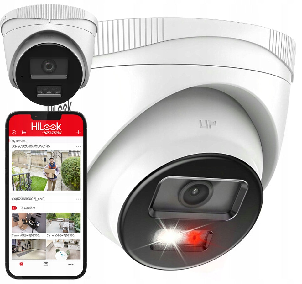 4Mpx IPCAM-T4-30DL HiLook Outdoor PoE Hybrid Light