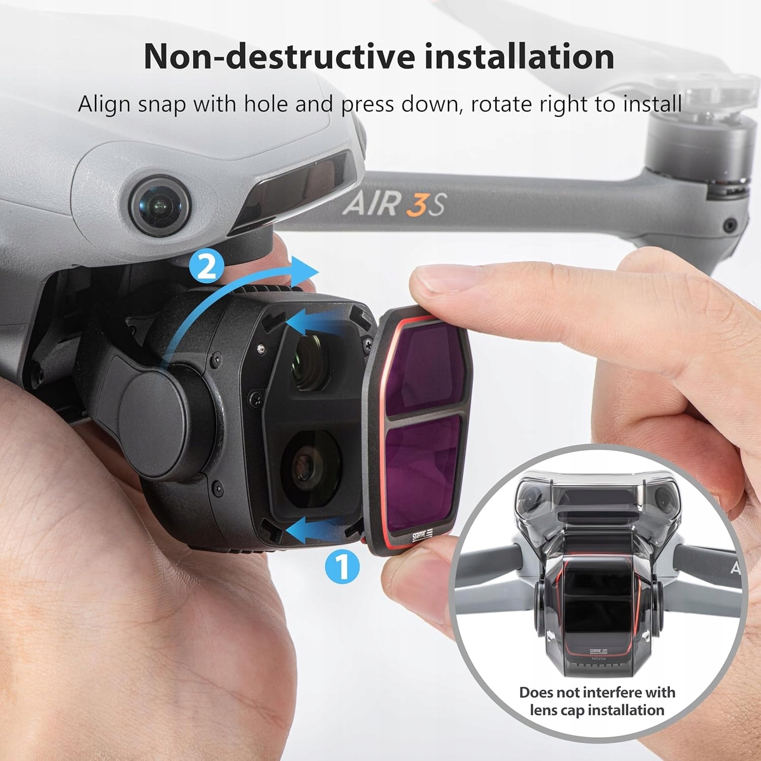 4PCS LENS FILTER SET FOR DJI AIR 3S CPL / ND16 / ND64 / ND256 EAN (GTIN) 0718025680717