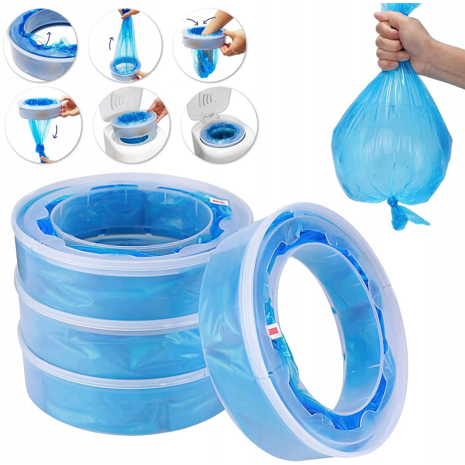 4PCS REFILLS FOR DIAPER CONTAINER BAGS FOR ANGELCARE 7.5M