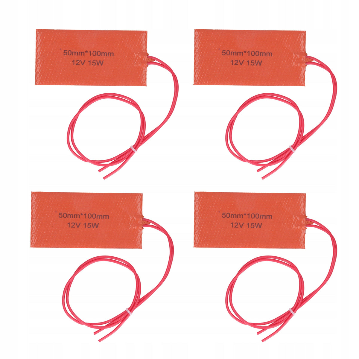 4PCS Silicone Rubber Heating Pad Flexible EU Heating Mat