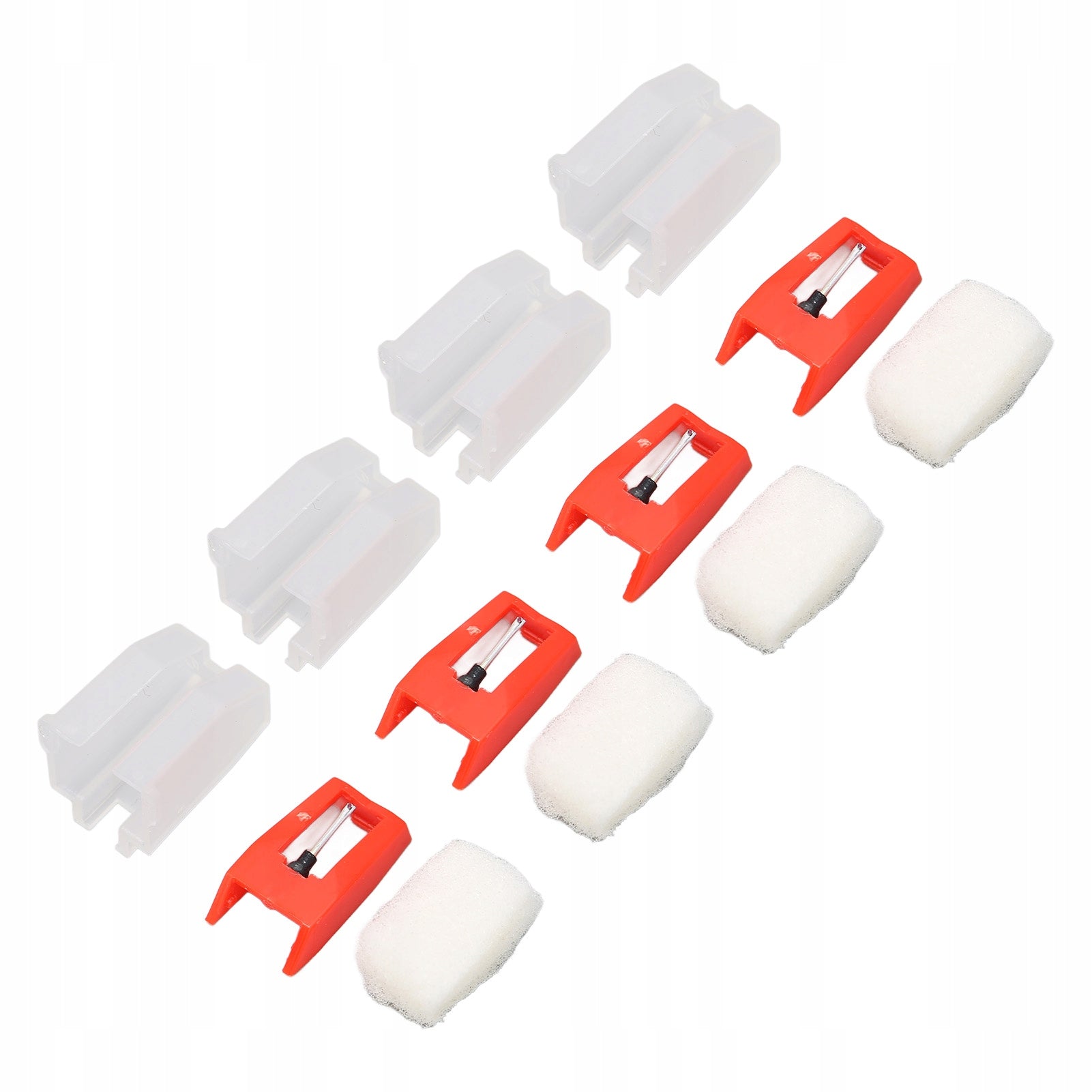 4PCS TURNTABLE RECORD PLAYLE PLAYLE WITH PLASTIC CASE FOR 56 Brand no brand