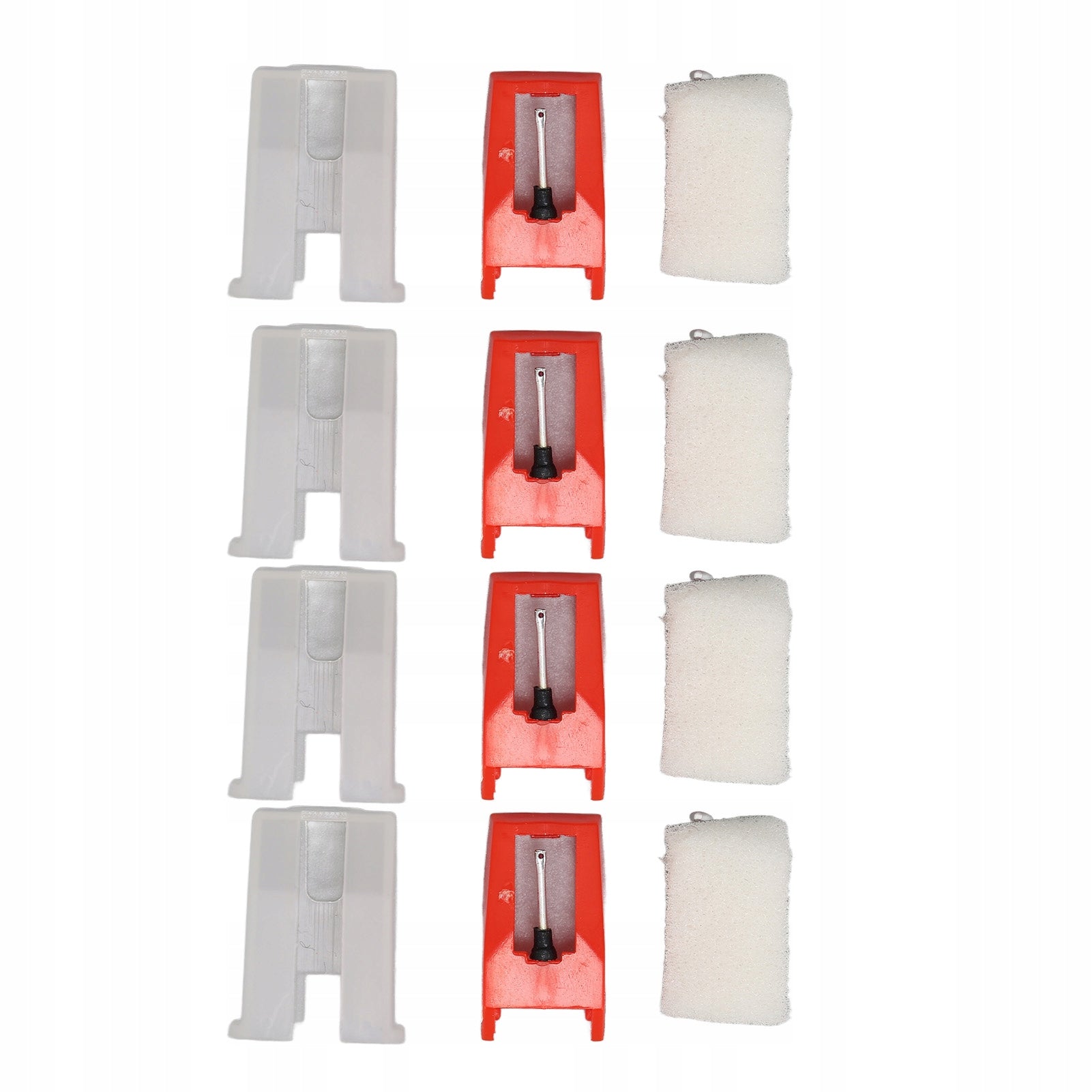 4PCS TURNTABLE RECORD PLAYLE PLAYLE WITH PLASTIC CASE FOR 56