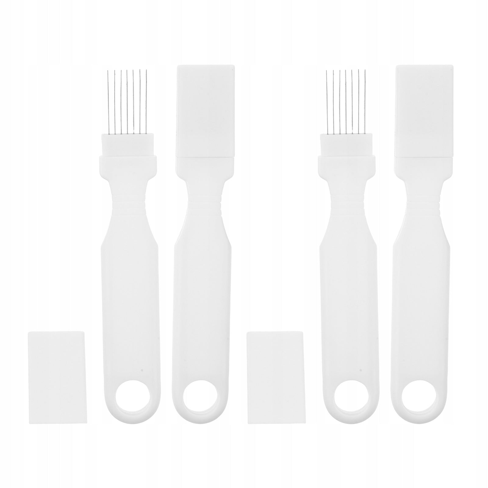 4PCS WHITE BALLOON POPPER TOOL WITH STEEL NEEDLE FOR QUICK PARTY CLEANUP