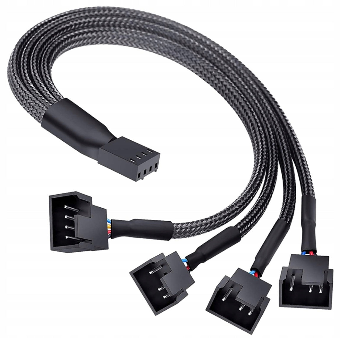4PIN PWM FAN EXTENDER SPLITTER FOR 4x 3/4PIN FAN SPLITTER PC