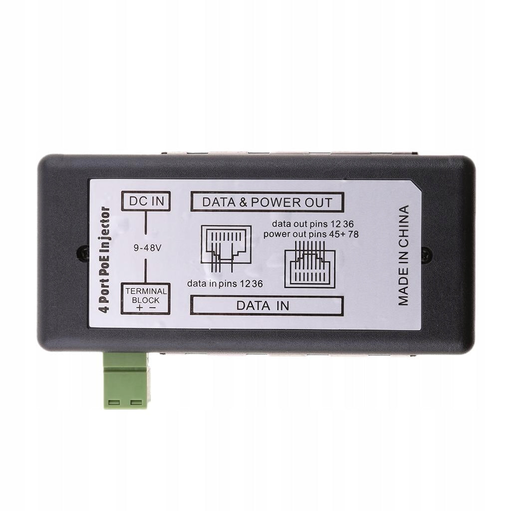 4POE Ports Injector Switch 12V V Passive Power Manufacturer no brand
