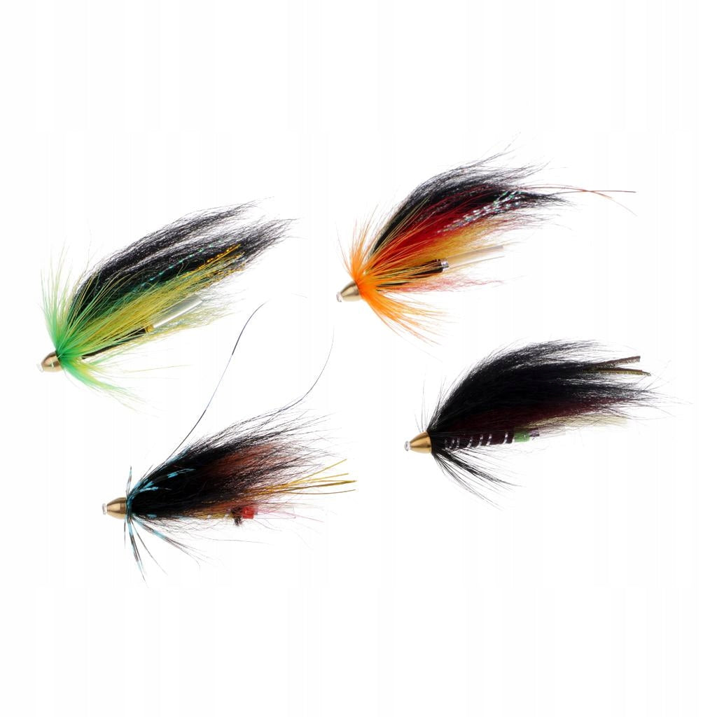 4Pc Tube Flies 4 Color Salmon And Sea Trout Fly Fishing Brand no brand