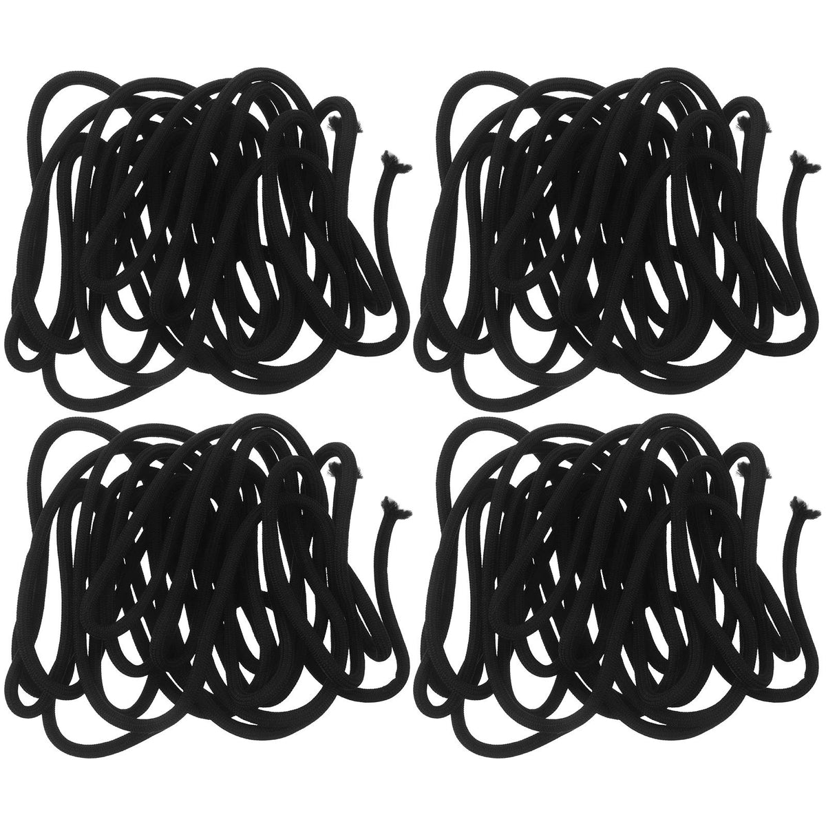 4Pcs Black Braided Polyester Patio Umbrella Replacement Cord, High Strength Manufacturer code 23354638