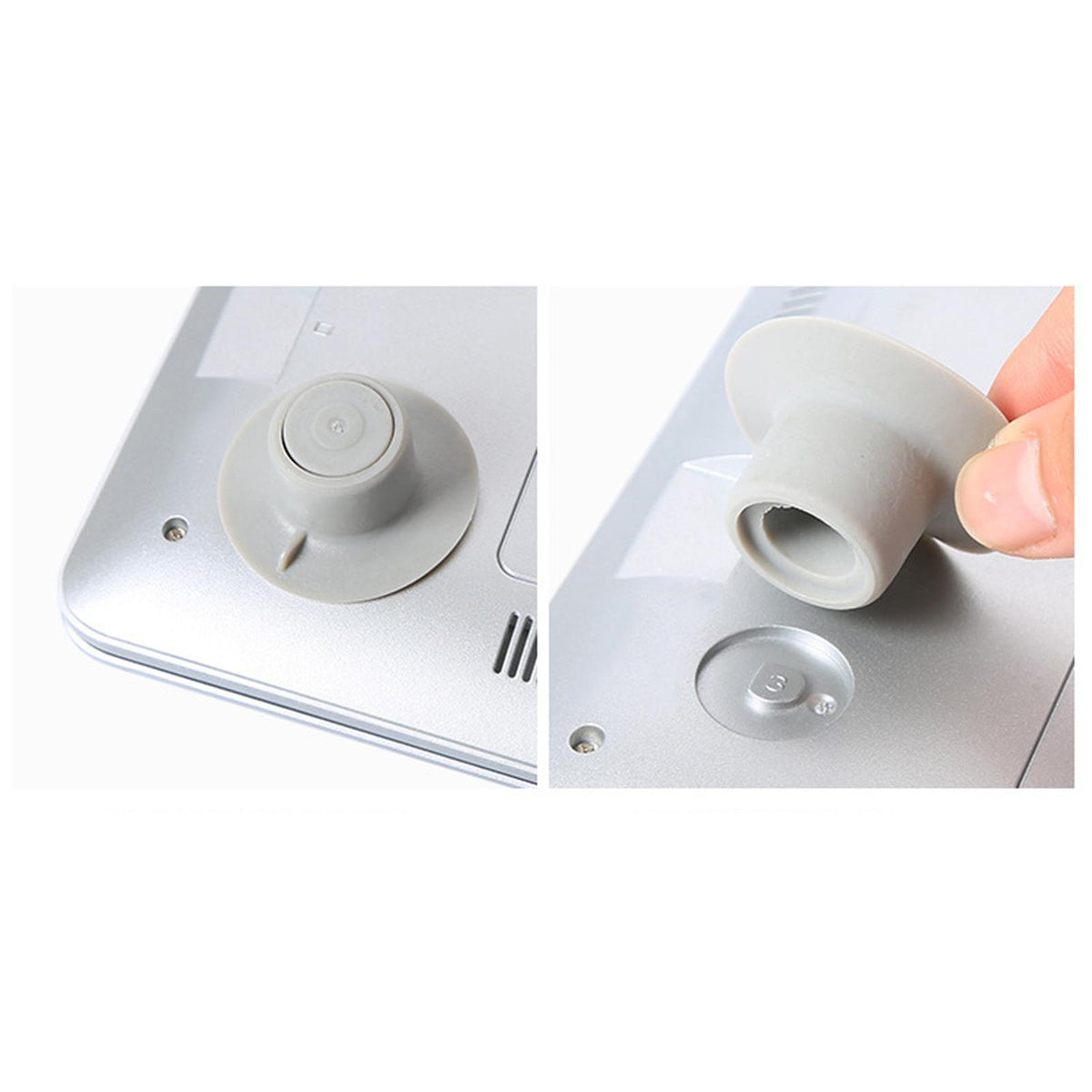 4Pcs Laptop Notebook Cooling Feet Accessories Durable Universal Grey Packaging status original