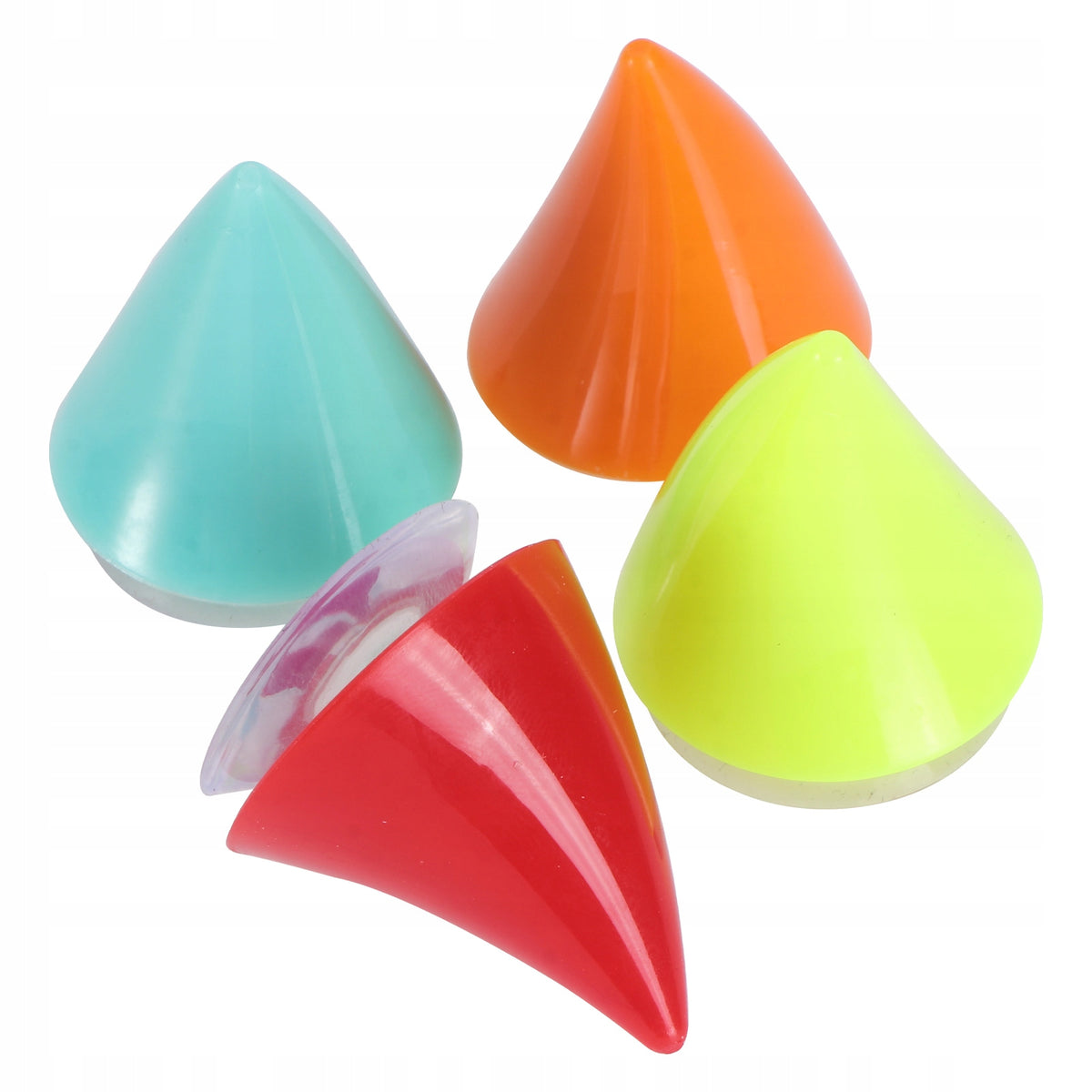 4Pcs Motorbike Helmet Horns Durable Suction Cup Accessories