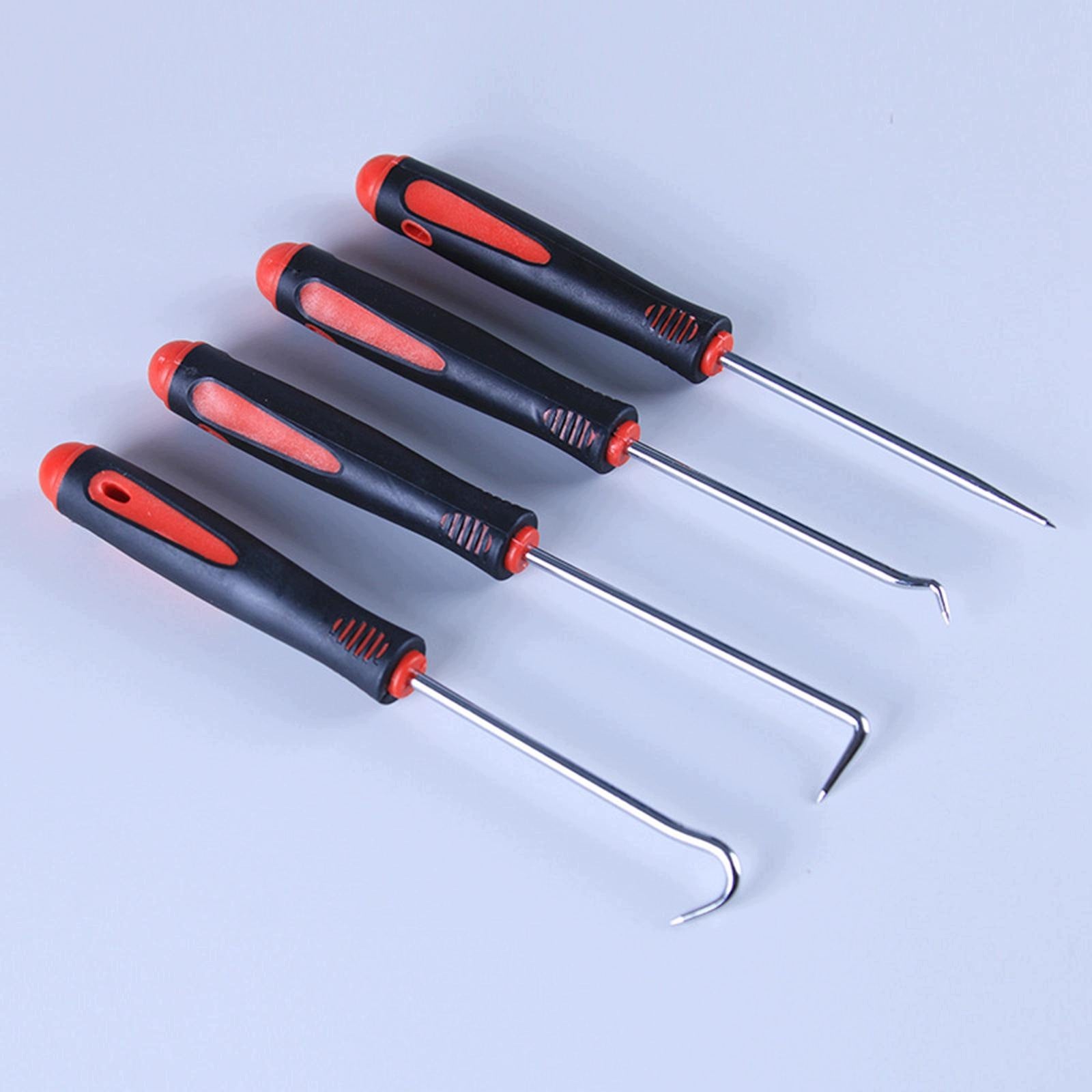 4Pcs Universal Auto O Ring Seal Pick Hooks Professional Comfortable 167mm Packaging status original