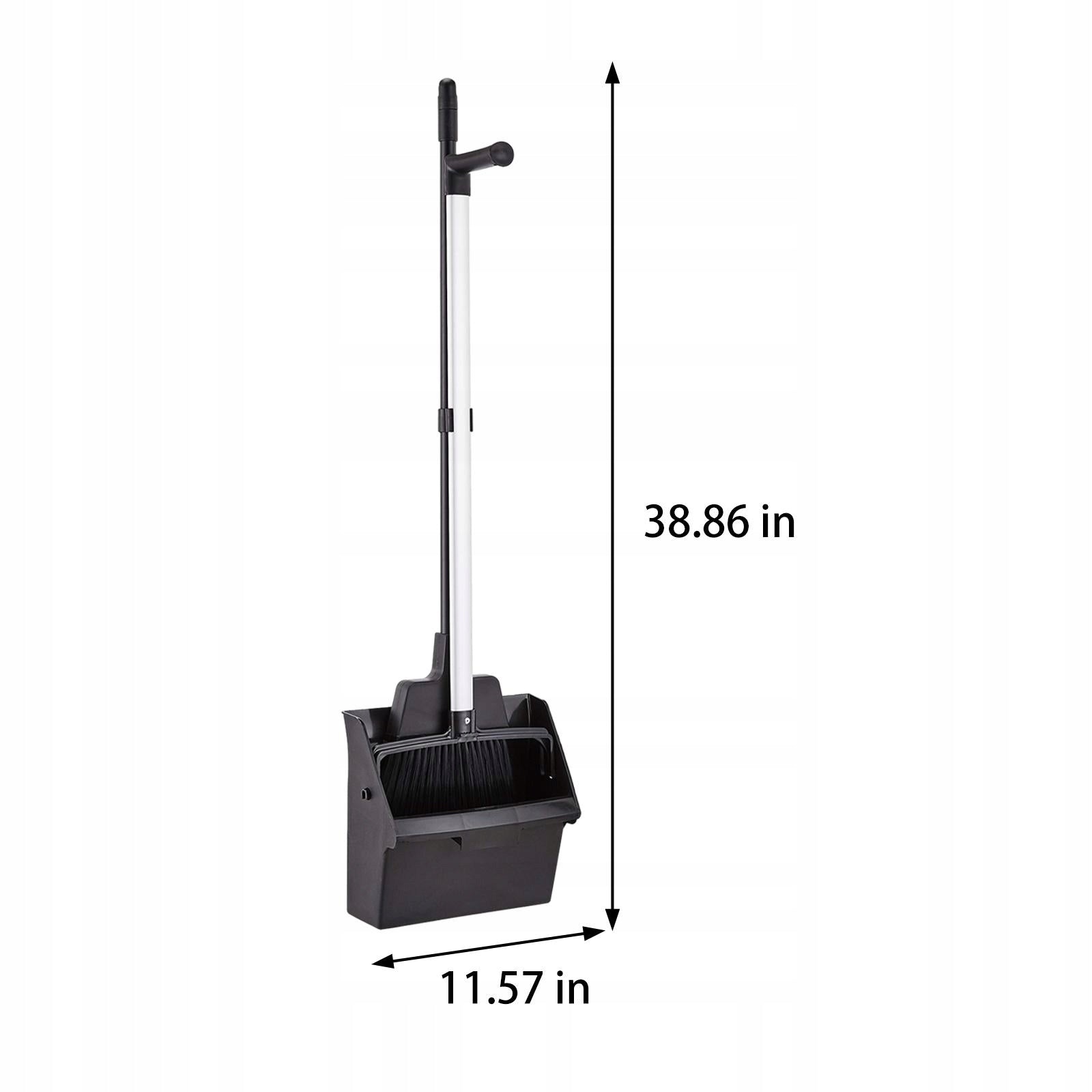 4Pcs Upright Dustpan Broom Set Floor Cleaning Set Floor Sweeping Packaging status original