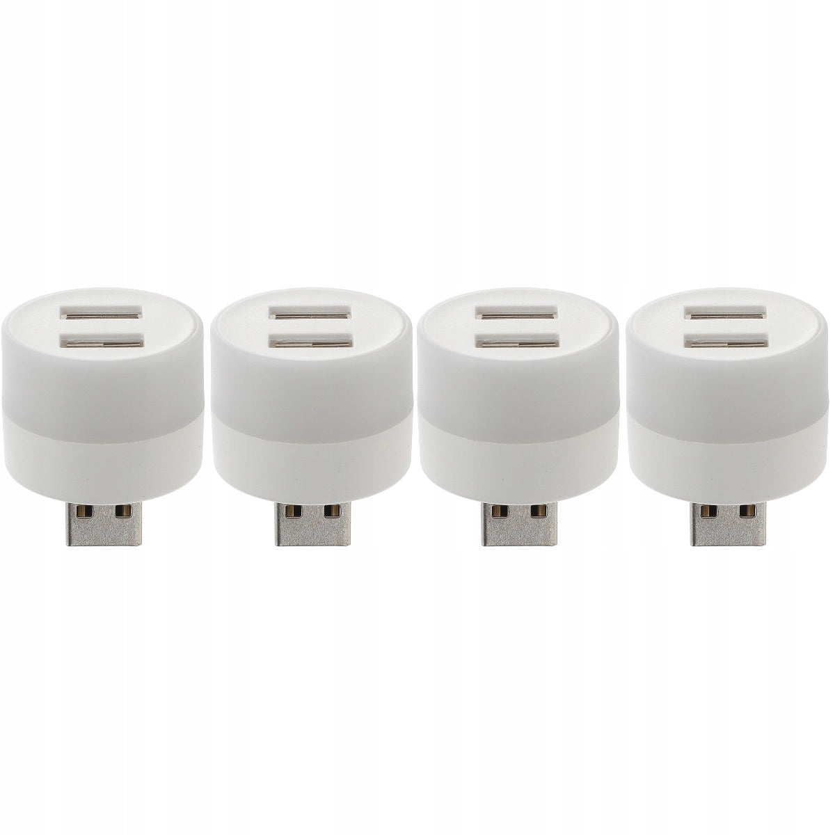 4SZT LAMPKA USB Z 2 PORTAMI DO AUTA I OŚWIETLENIA WNĘTRZA