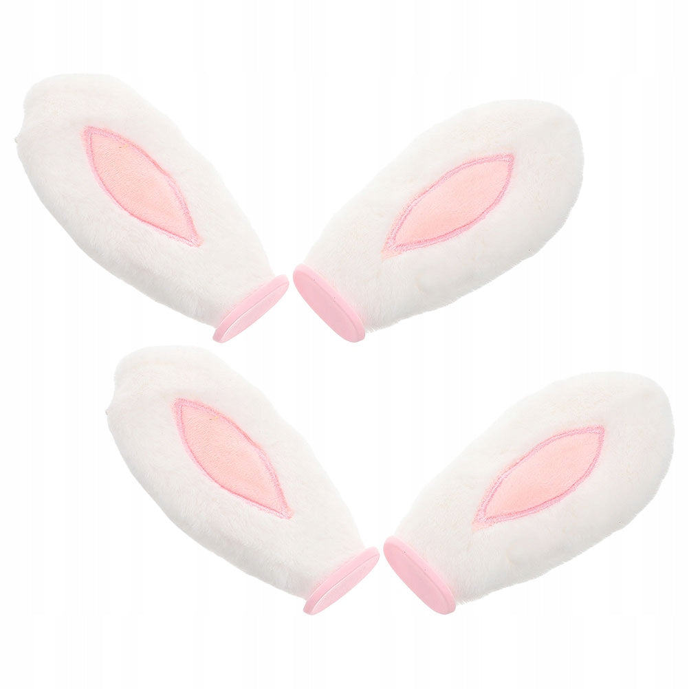 4Szt Kawaii Pluszowe Uszy Królika Dekoracja Do Kasku Na Rower Manufacturer no brand